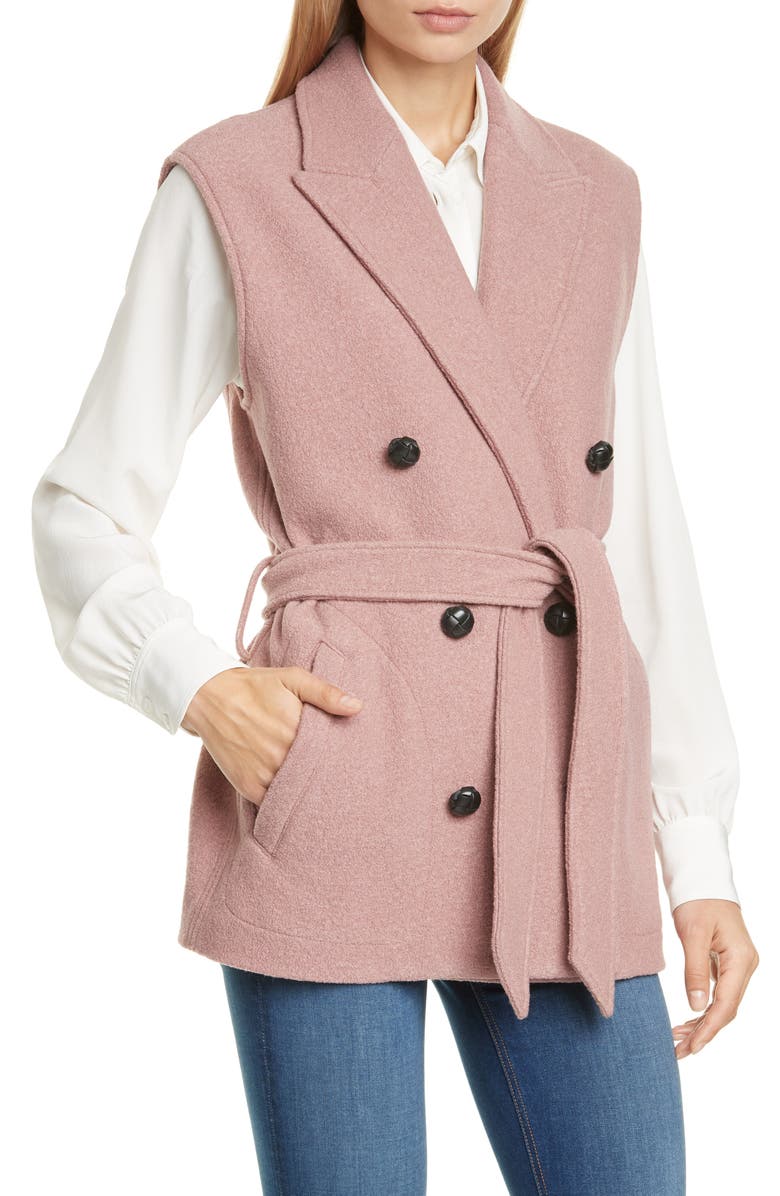 rag & bone Pearson Wool Bouclé Vest, Alternate, color, 