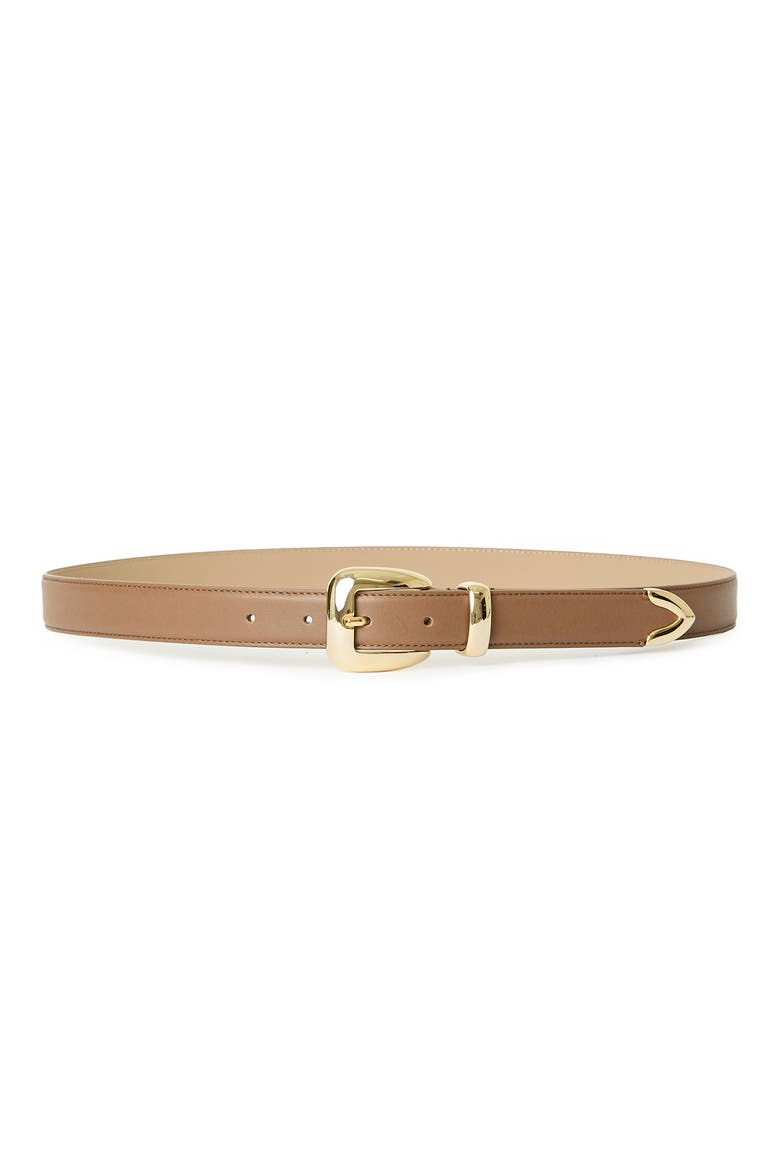 Duke Leather Belt, Main, color, WALNUT GOLD