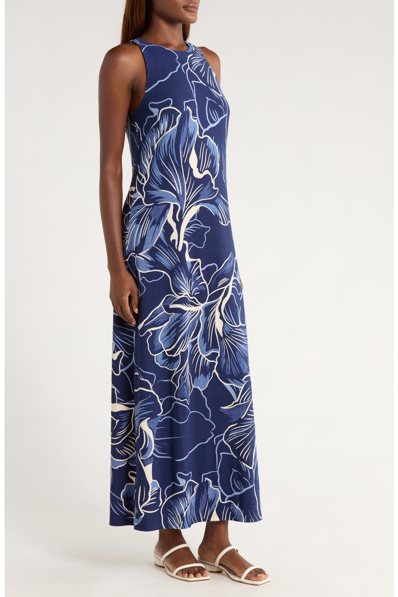 Jasmine Sapphire Sleeveless Maxi Dress, Alternate, color, COASTLINE