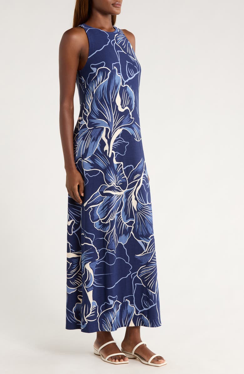 Tommy Bahama Jasmine Sapphire Sleeveless Maxi Dress, Alternate, color,