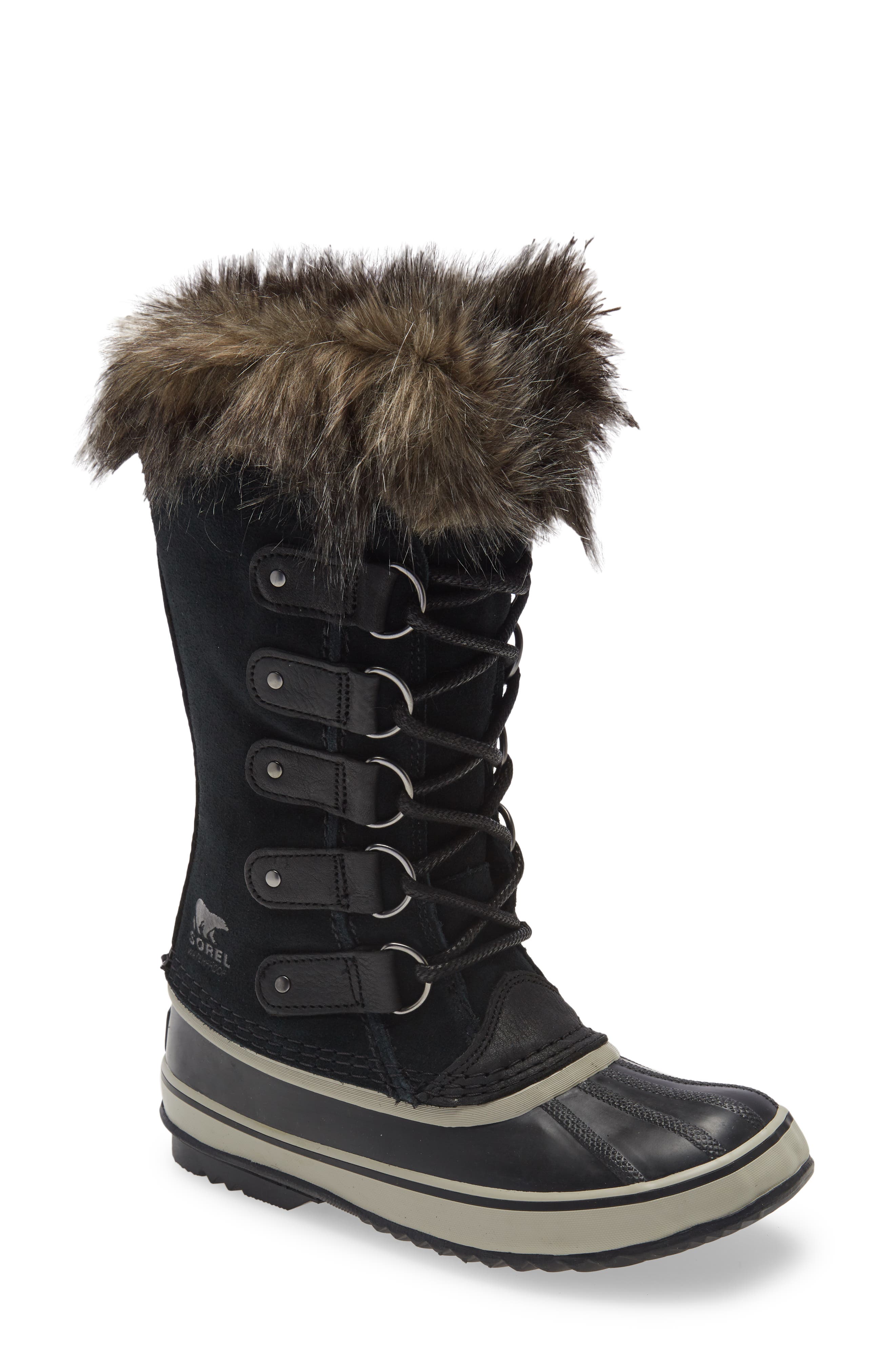 SOREL Joan of Arctic Faux Fur Waterproof Snow Boot, Main, color, 