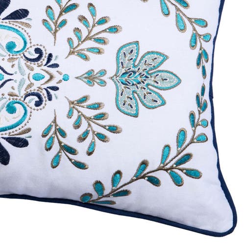 C & F Home C&f Home Bailey Medallion Embroidered Throw Pillow, 12" X 24" In Multi