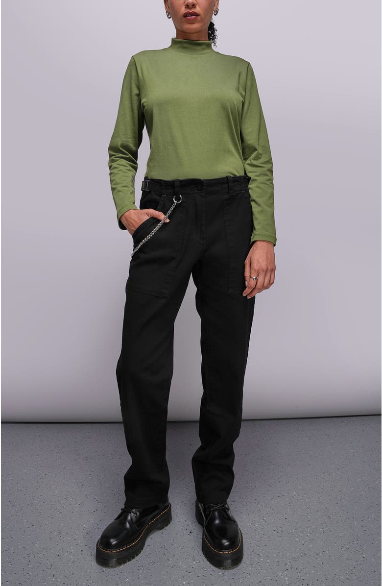 WILDFANG The Essential Denim Utility Pant, Main, color, Black