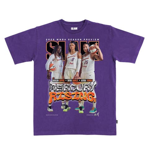 Unisex Alyssa Thomas, Kahleah Copper & Satou Sabally Purple  SLAM Cover T-Shirt