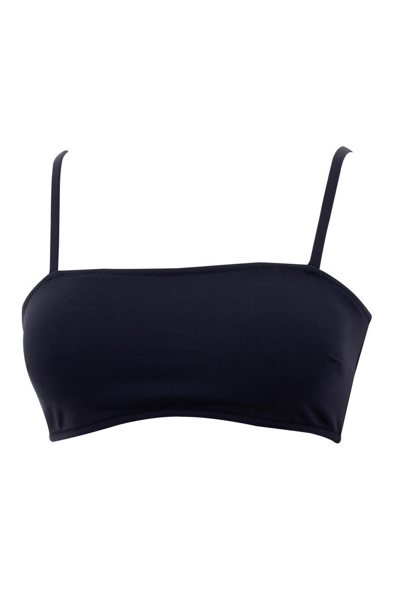 Ana Bandeau Maternity Bikini Top, Alternate, color, BLACK