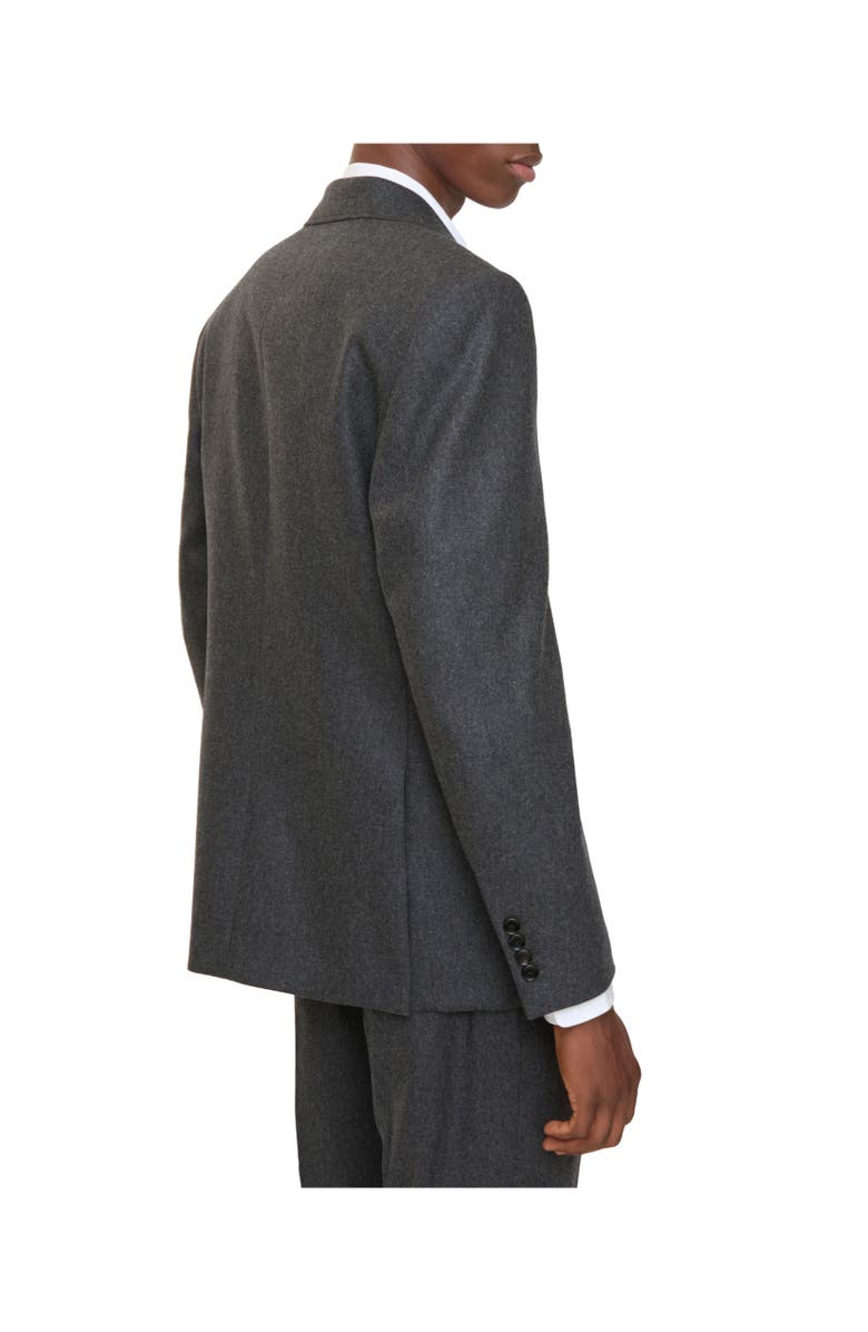 Burberry Wool Flannel Tailored Jacket, Alternate, color, Brisk Grey