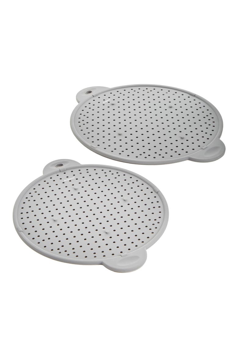 2-Pack Assorted Silicone Splatter Screens, Main, color, GREY