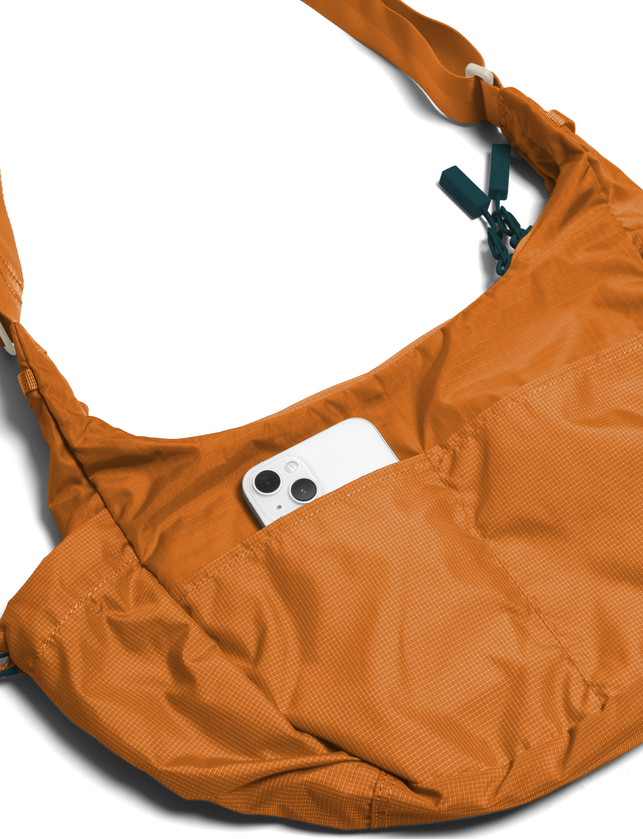 Baboon to the Moon Crescent Crossbody Big 8L, Alternate, color, Caramel