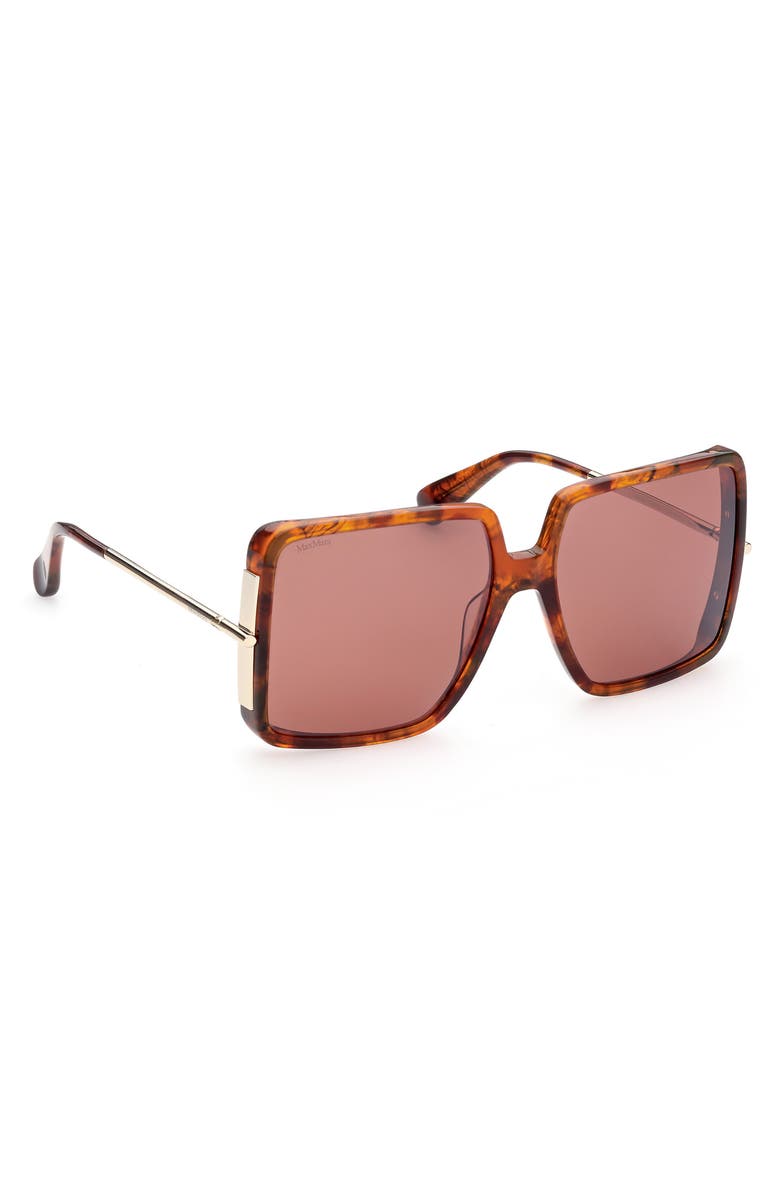 Max Mara 58mm Square Sunglasses, Alternate, color, 