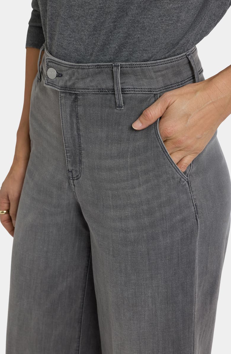 NYDJ Mona High Waist Ankle Wide Leg Jeans, Alternate, color, Chateau Shadow