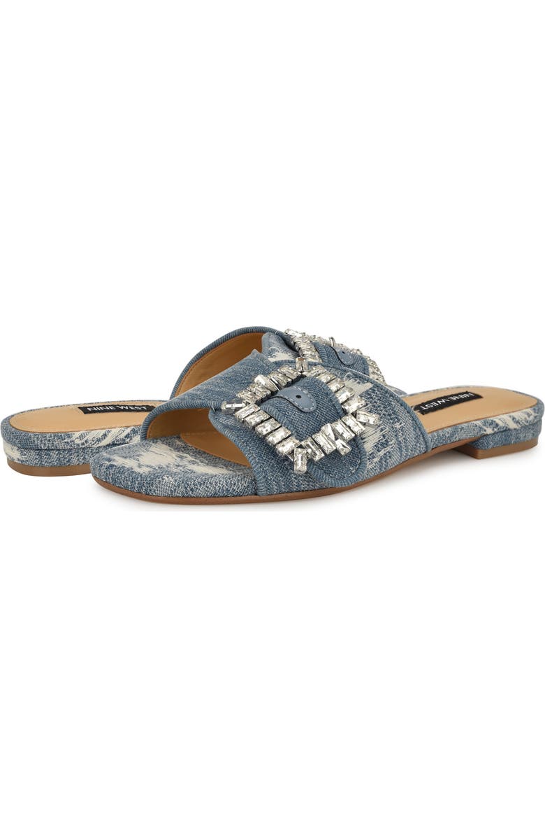 Nine West Laniey Slide Sandal, Alternate, color,