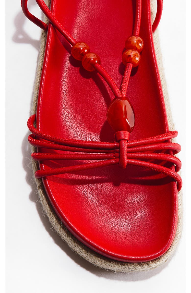 H&M Strappy Espadrilles, Alternate, color, Red