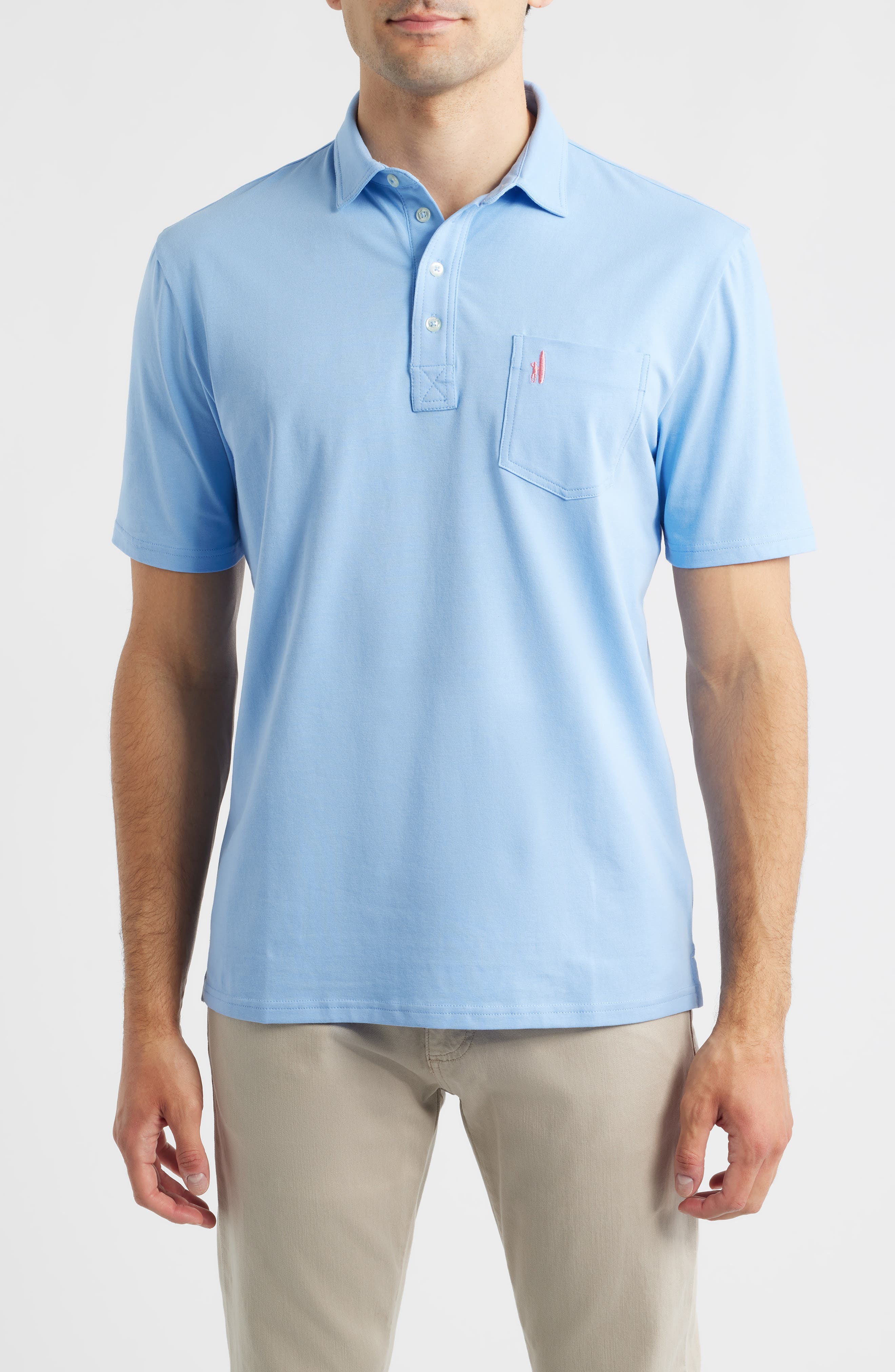 Johnnie-o The Original Regular Fit Polo In Blue