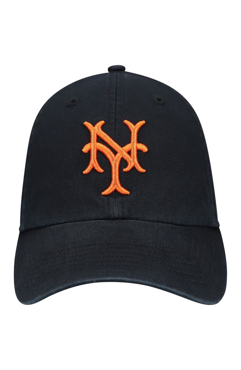 '47 Men's '47 Black NY Giants Cooperstown Collection Franchise Logo Fitted Hat, Alternate, color,