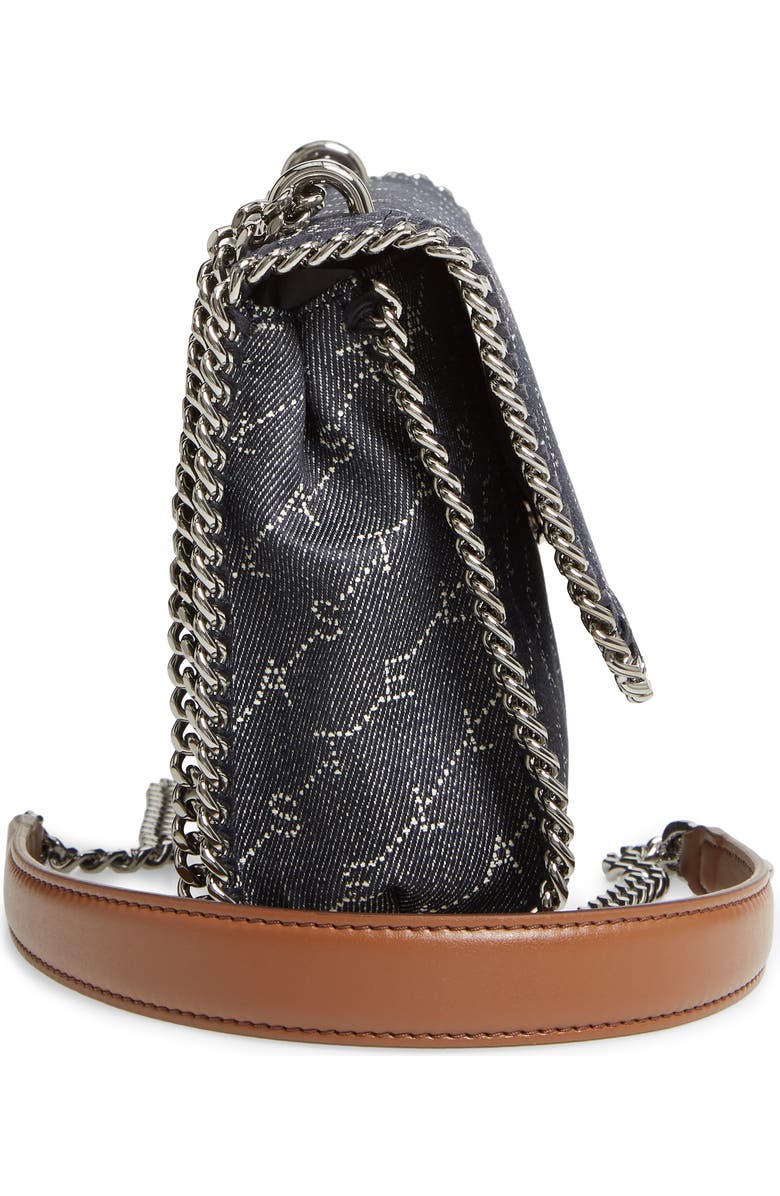 Stella McCartney Falabella Logo Denim Shoulder Bag, Alternate, color,