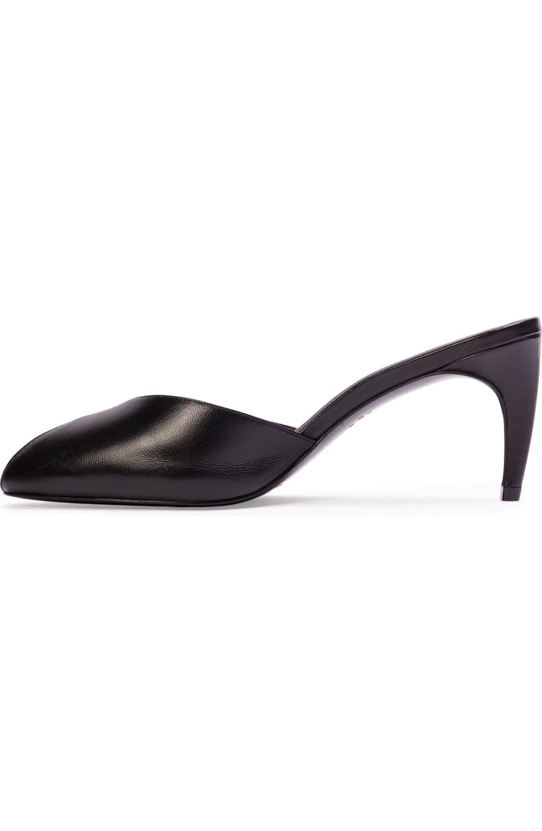 BLACK SUEDE STUDIO Dovie 70 Leather Mule, Alternate, color, Black Leather