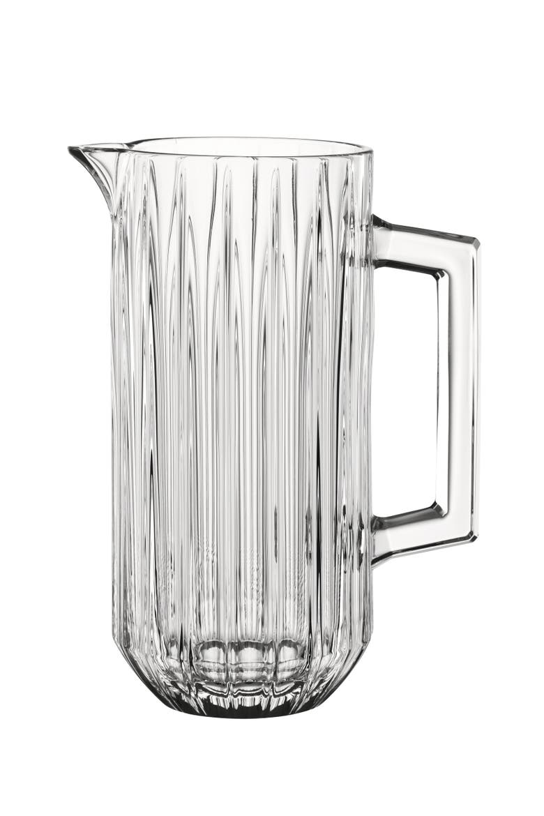 Jules 38.4 ounce Glass Pitcher, Main, color, Clear