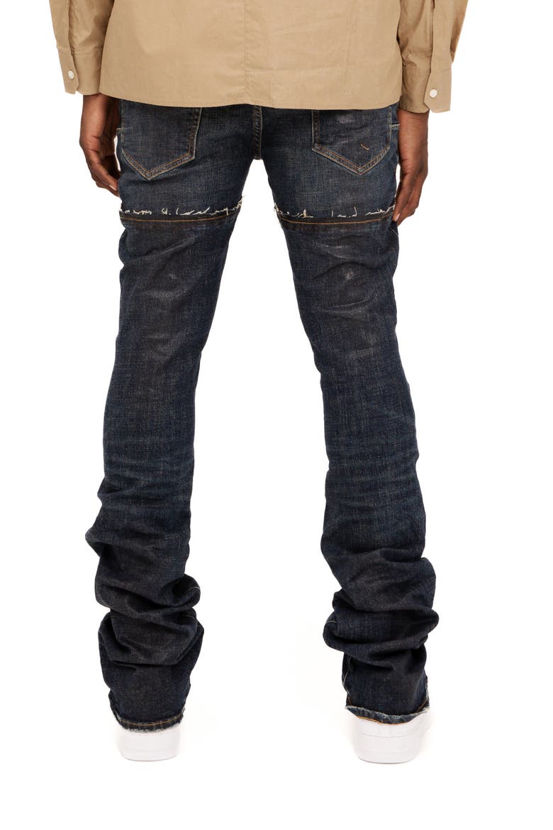 Double Waist Flare Jeans, Alternate, color, DARK INDIGO