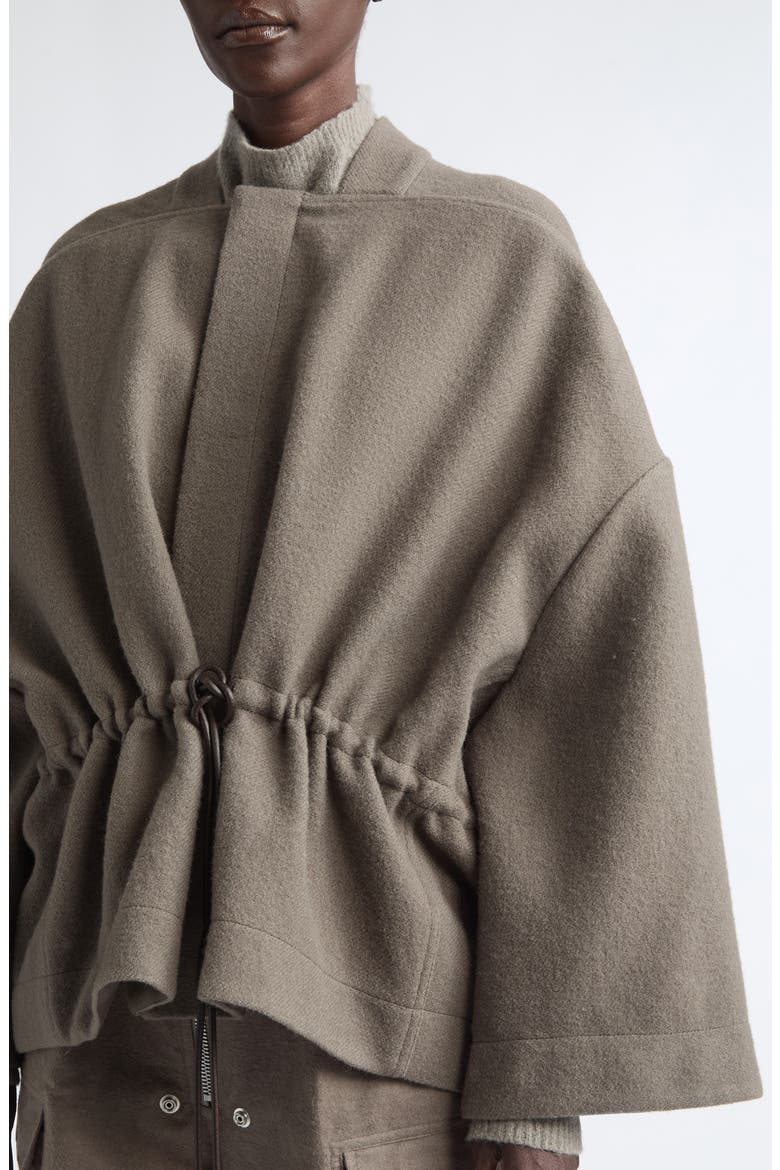 Sail Oversize Wool Flannel Jacket, Alternate, color, DUST