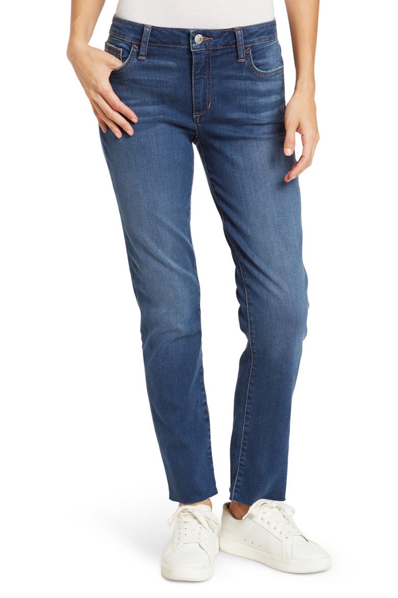 JOES Lara Mid Rise Straight Ankle Jeans, Main, color, GALINA