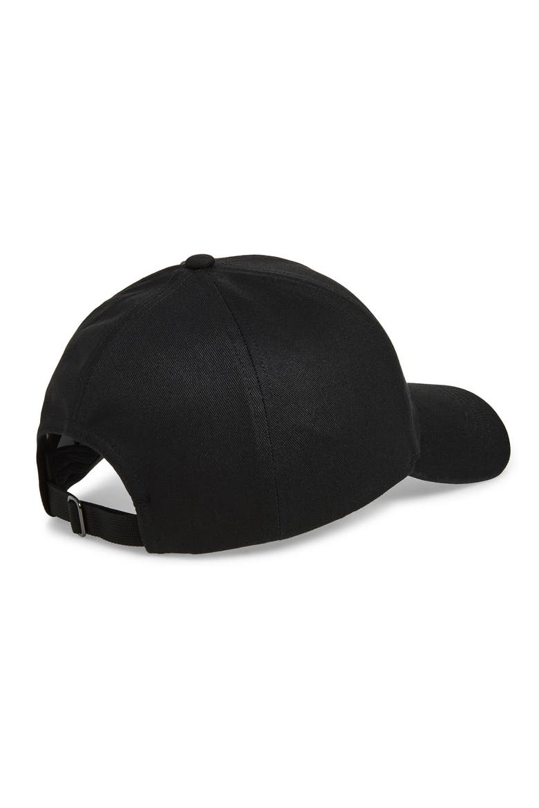 Logo Patch Adjustable Baseball Cap, Alternate, color, BLACK