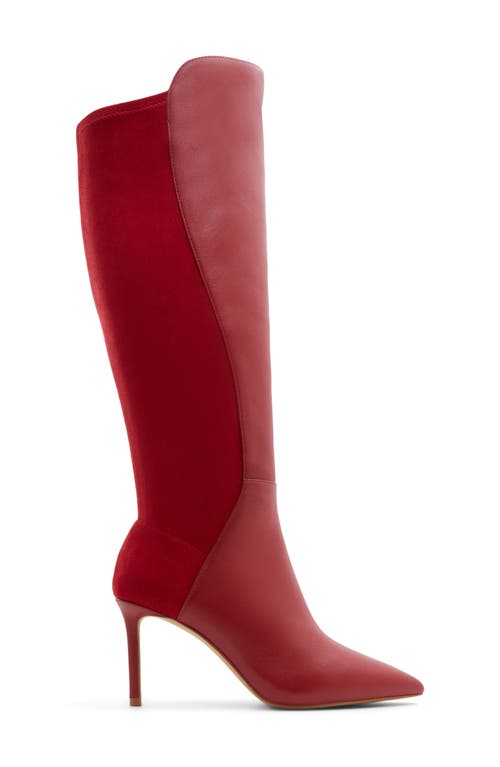Aldo Women's Romee Pointed-toe Knee High Boots In Red