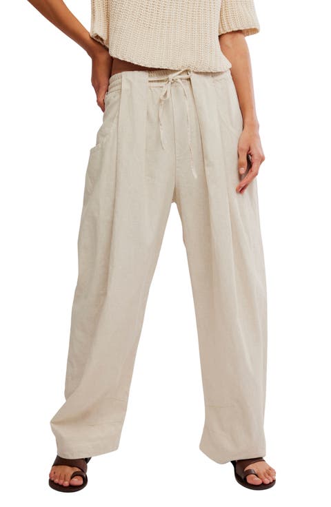 Chambers Drawstring Linen & Cotton Pants