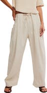 Free People Chambers Drawstring Linen & Cotton Pants