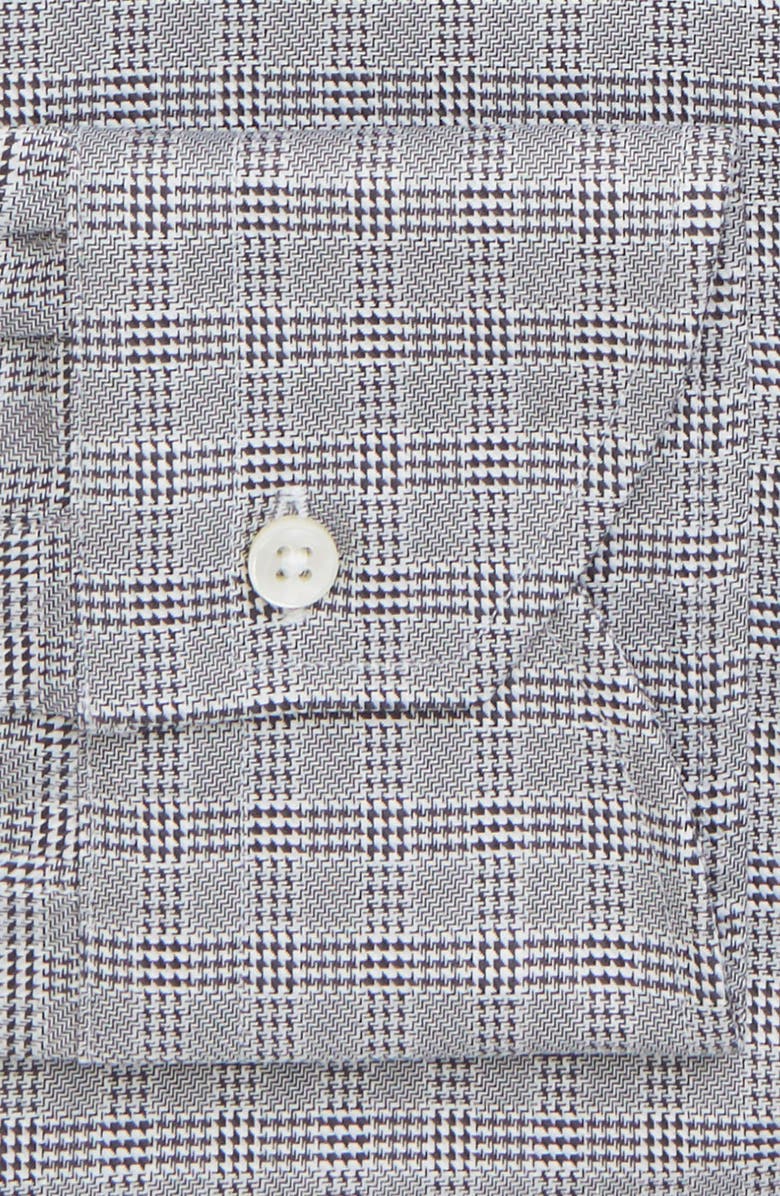 Canali Trim Fit Plaid Dress Shirt, Alternate, color, 