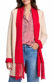 NIC+ZOE Cool Nights Reversible Fringe Knit Jacket