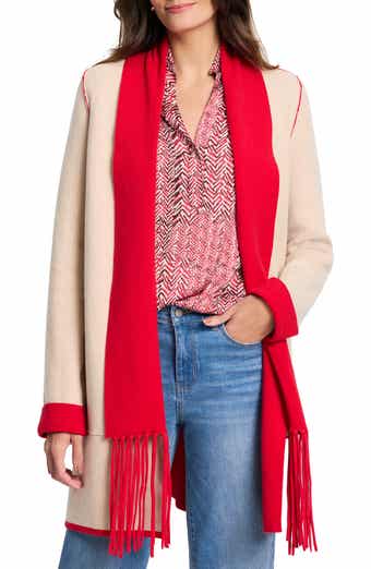 NIC+ZOE Cool Nights Reversible Fringe Knit Jacket