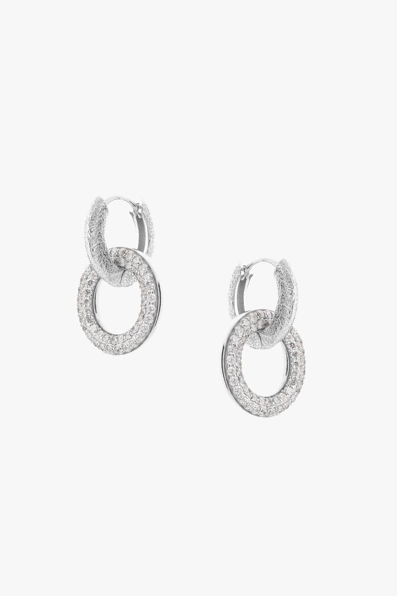 Charm Earrings, Main, color, Silver