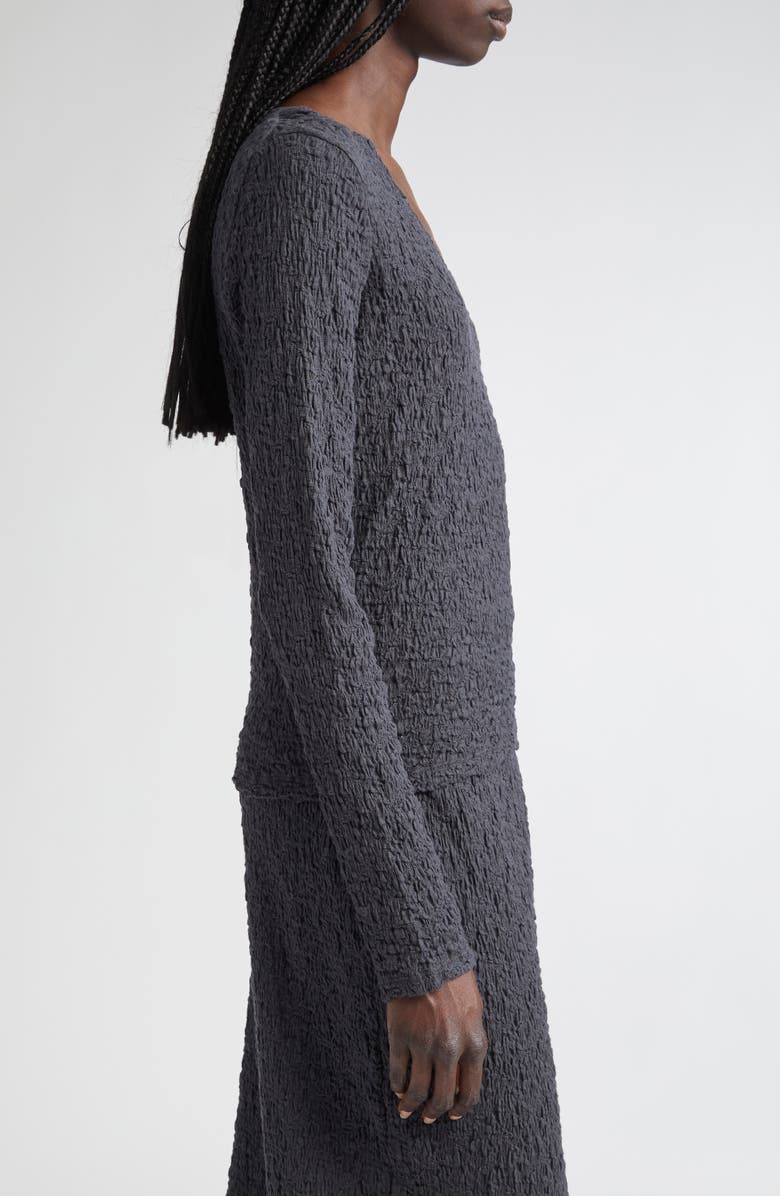 Vince Long Sleeve Scoop Neck Top, Alternate, color, Graphite