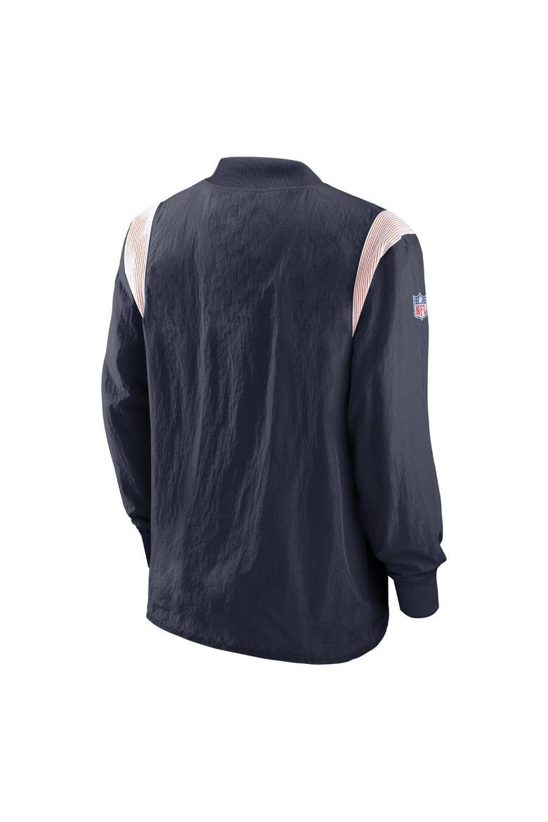 Men's Nike Navy Chicago Bears Sideline Athletic Stack V-Neck Pullover Windshirt Jacket, Alternate, color, Navy