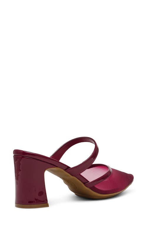 Anne Klein Beulah Pointed Toe Pump In Bordeaux Mesh