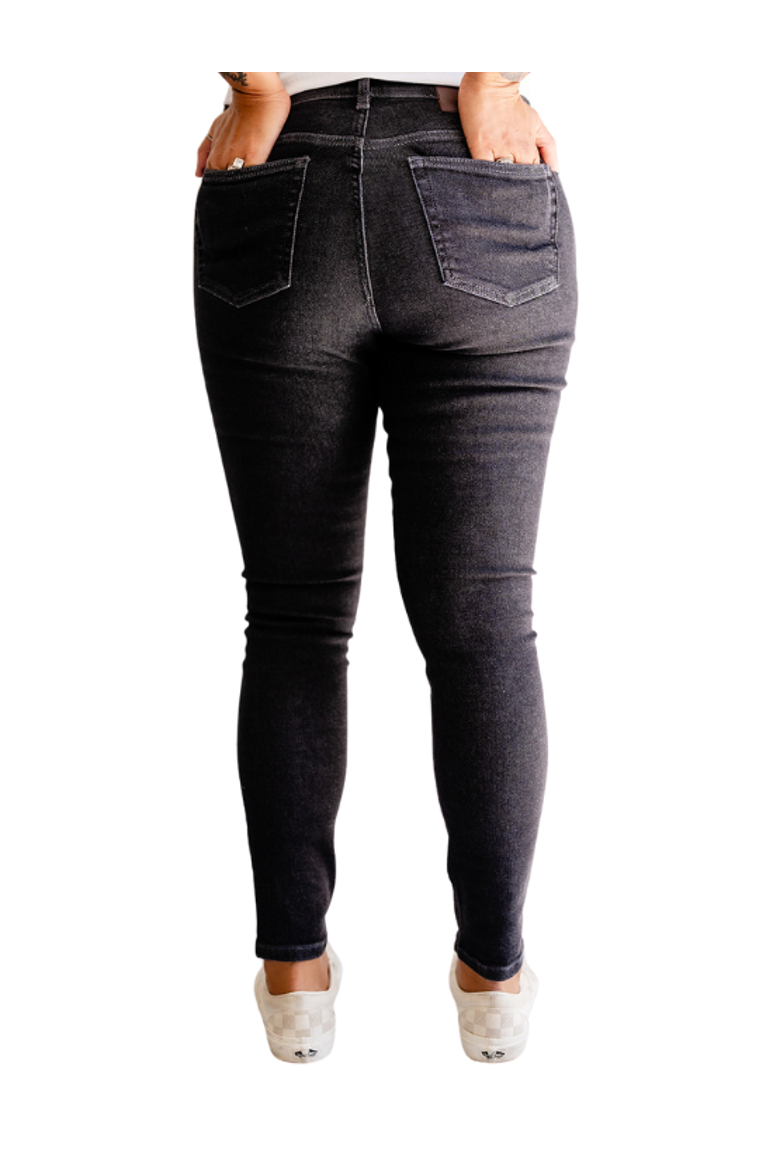 Skinny Dark Grey Jeans, Alternate, color, Dark Grey