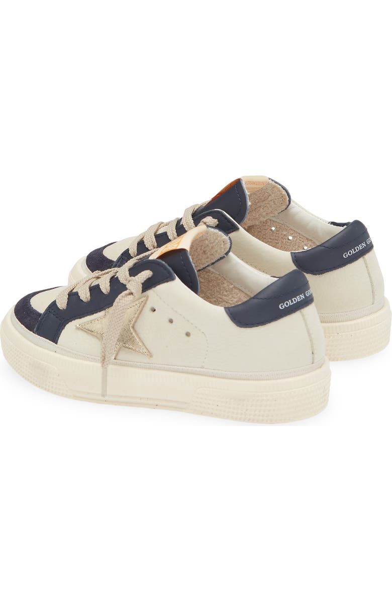 Golden Goose Kids' May Sneaker, Alternate, color, White/ Dark Blue/ Platinum