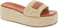 Versace Espadrille Platform Slide Sandal