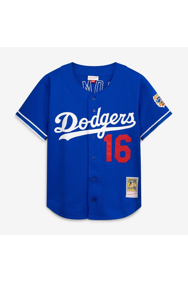 Men's Mitchell & Ness Hideo Nomo Royal Los Angeles Dodgers Big & Tall Cooperstown Collection Mesh Batting Practice Jersey, Main, color, Royal