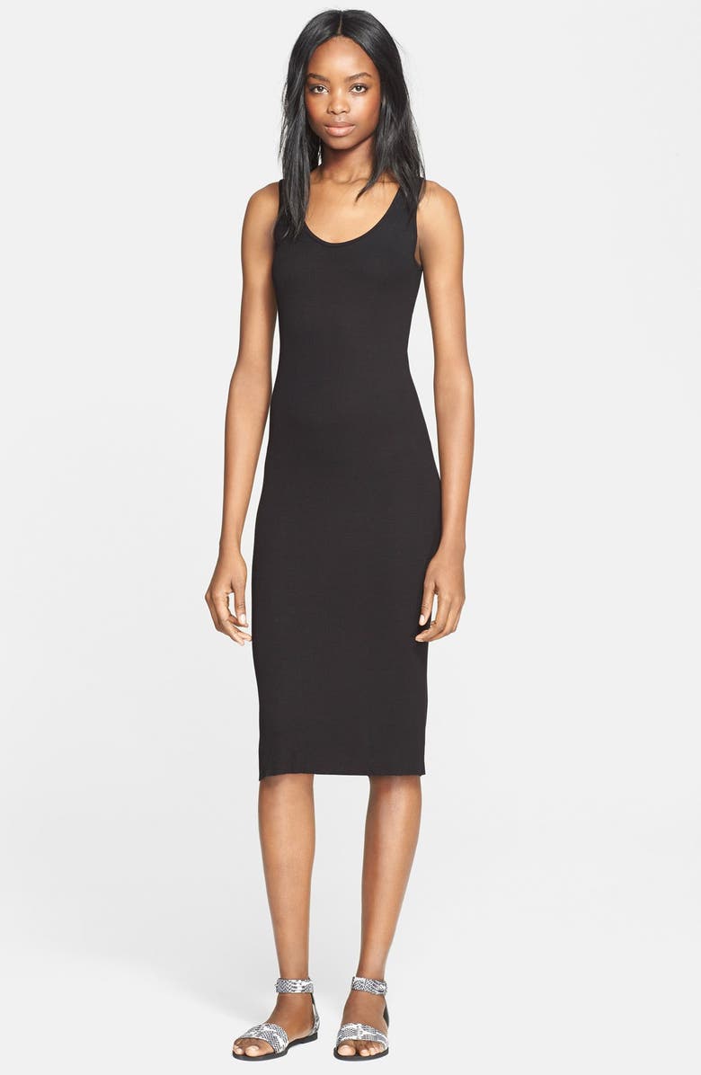 Enza Costa Ribbed Jersey Tank Dress, Main, color, 