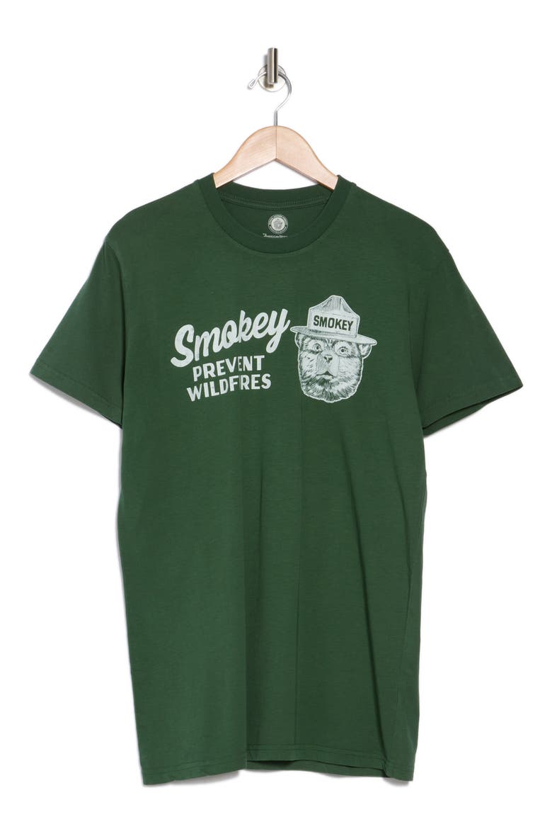 Smokey Cotton Graphic T-Shirt, Alternate, color, GREEN