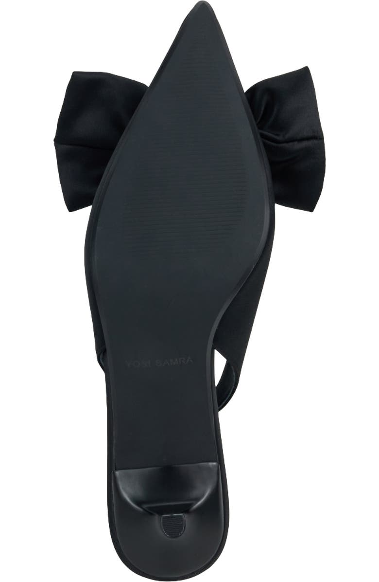 Yosi Samra Elise Slingback Pointed Toe Kitten Heel Pump, Alternate, color, Black