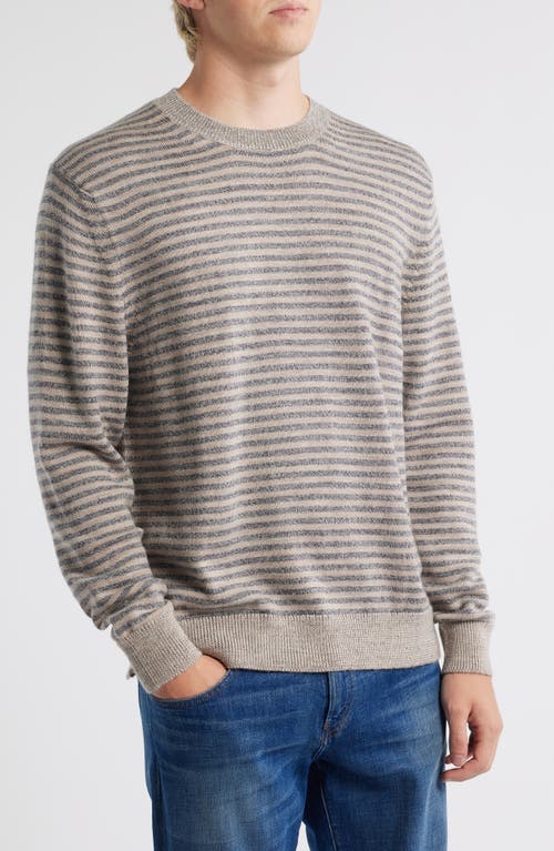 Alex Crane Campo Merino Wool Crewneck Sweater In Gray