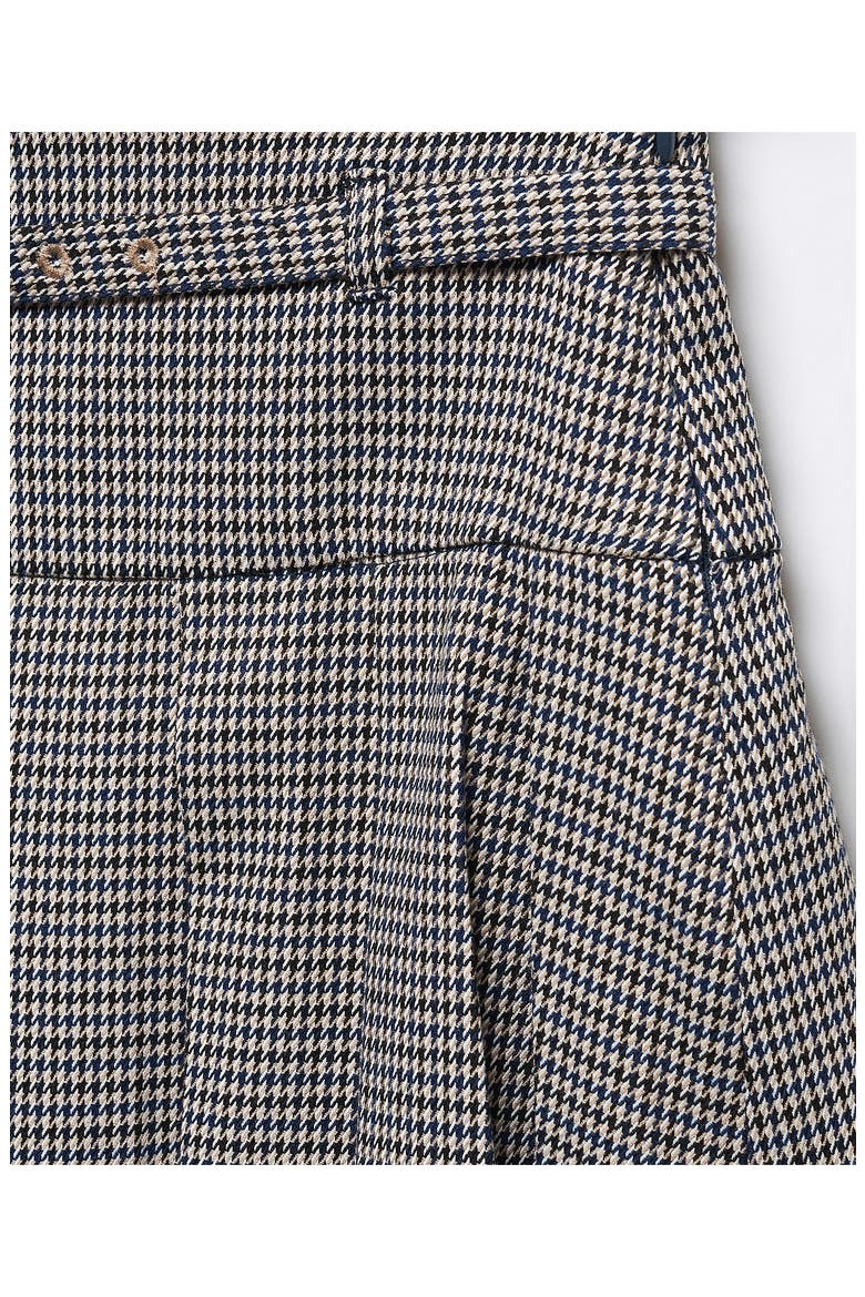 Houndstooth Belted Miniskirt, Alternate, color, BLUE
