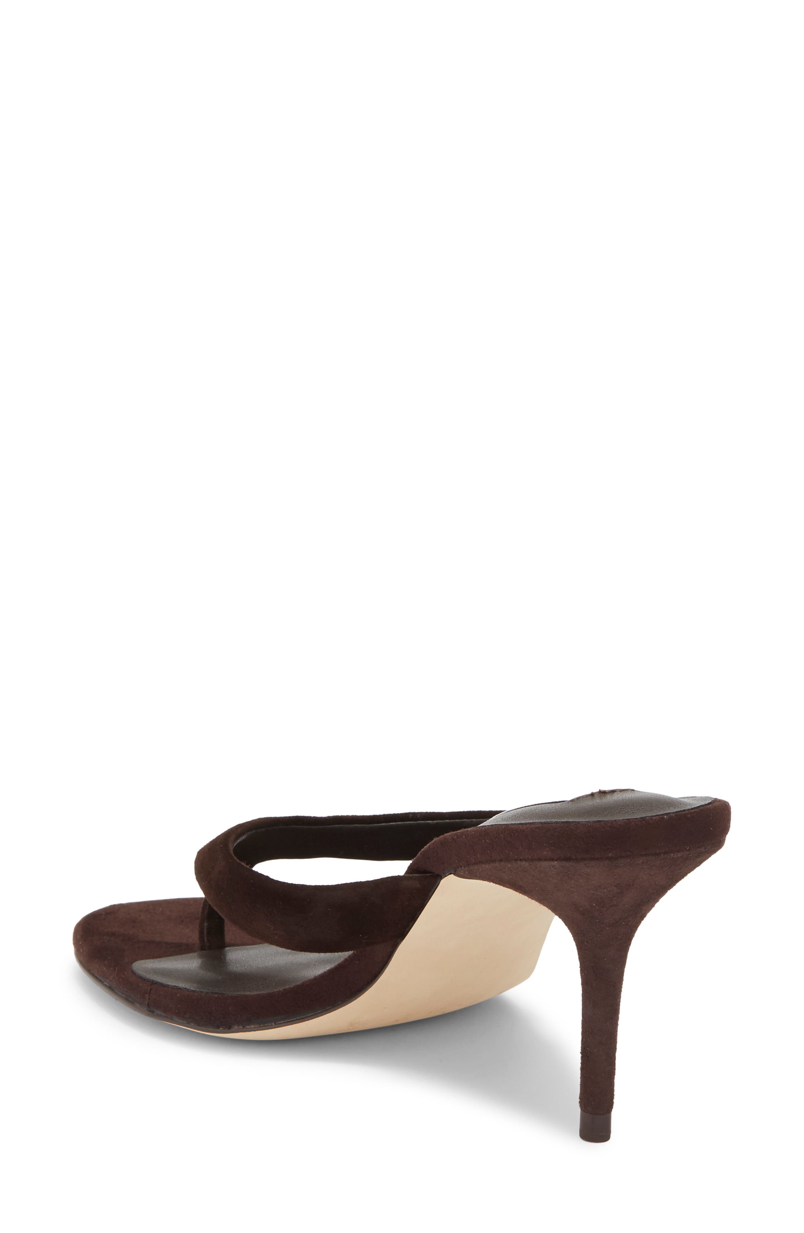 Rivena Leather Thong Sandal, Alternate, color, BROWN SUEDE