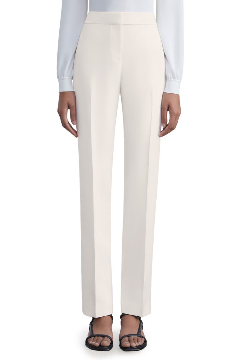 Lafayette 148 New York Barrow Wool & Silk Crepe Pants, Main, color,