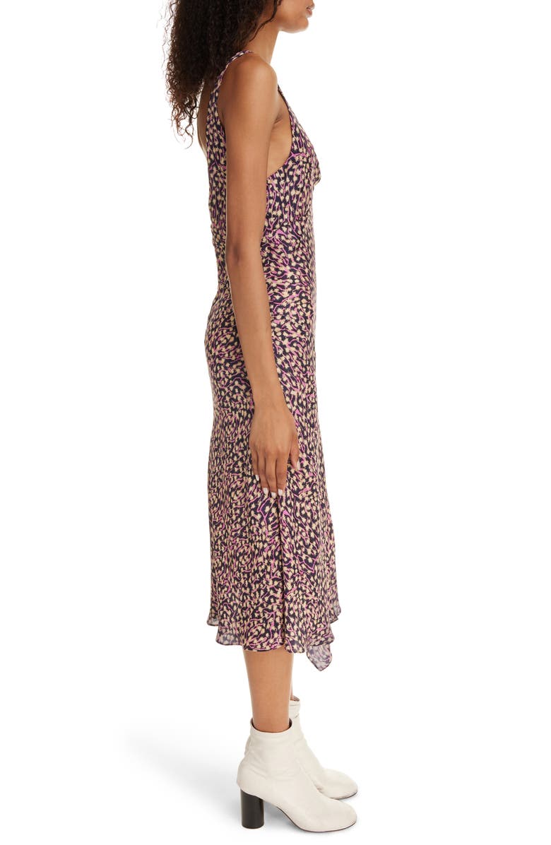 Isabel Marant Lucia Star Print Handkerchief Hem Dress, Alternate, color, 