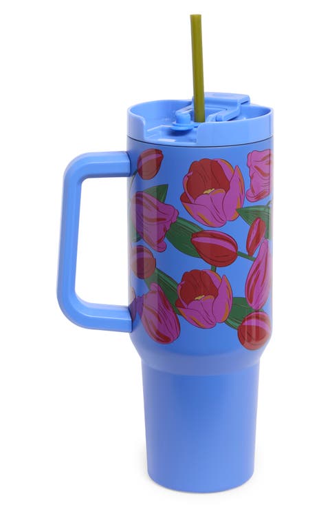 Tulips Stainless Steel 40 Ounce Tumbler