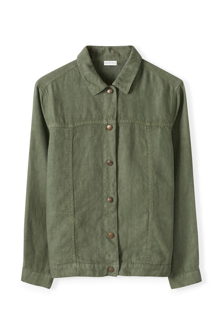 Linen Western Jacket, Alternate, color, KHAKI