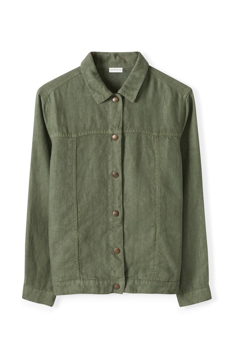 Celtic & Co. Linen Western Jacket, Alternate, color, 